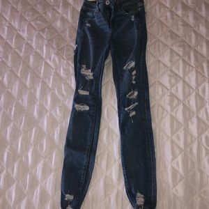 american eagle next level stretch ripped jeans